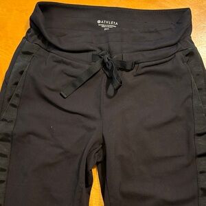 Athleta Black Tie-Waist Leggings